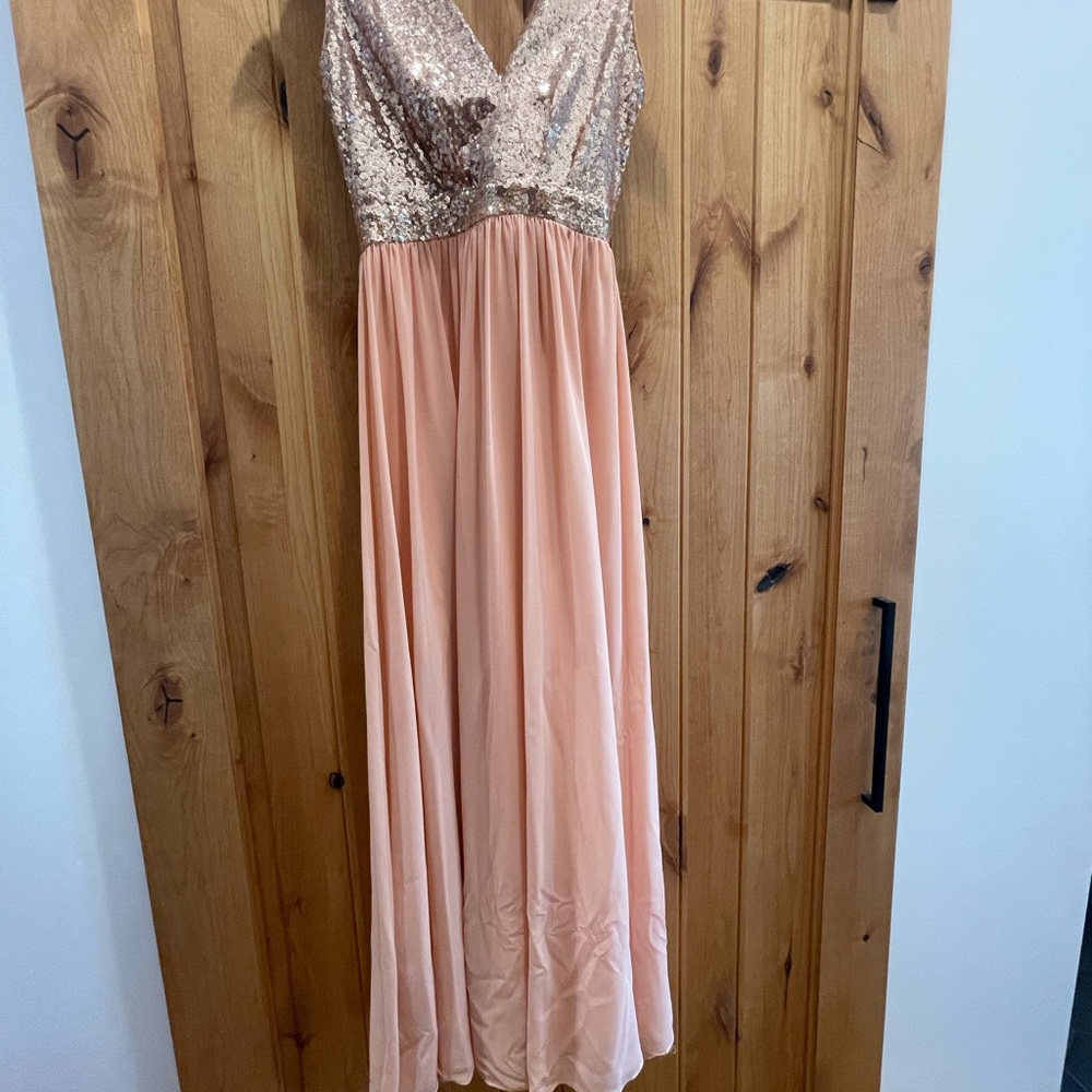 Lulus V-Neck Evening Gown